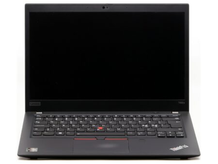 Lenovo ThinkPad T495s hall sülearvuti avatud asendis